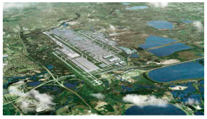 Day view of proposed third runway from Langley from "Taking Britain further: Heathrow’s plan for connecting the UK to growth"