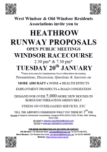 Heathrow Public Meeting Poster