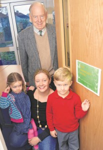 John Endacott and family at Home School 19 Jan 2015