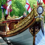 MC800 Gloriana waits for Her Majesty the Queen. Photo courtesy of Thames Alive square