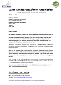 OGFRA & WWRA Covering Letter to AC 3 February 2015